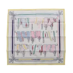 エルメス HERMES スカーフ ハンカチ Les Sangles en Finesse ホワイト その他 ハンカチ レディース 未使用