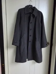 チャコールグレー ウール コート