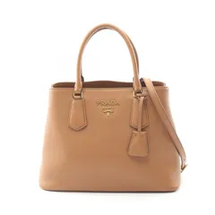 プラダ PRADA ハンドバッグ VIT DAINO ヴィッテロダイノ 1BA239 ブラウン レザー ヴィッテロダイノ トートバッグ レディース Used A