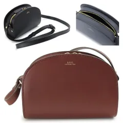 A.P.C. APC アーペーセー ショルダーバッグ レディース DEMI LUNE MINI PXAWV F61392 ミニ デミルーン ポシェット ハーフムーン 半月型 レザー