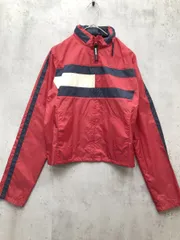 tommy jeans トミージーンズ 長袖 ナイロン ジャケット sizeM/赤 ■◇レディース
