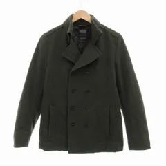 ニコルクラブフォーメン NICOLE CLUB FOR MEN ピーコート ウール 中綿 46 緑 グリーン /VU△ 0307