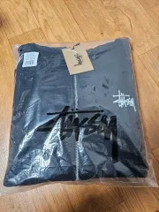 STUSSY ベーシック フードジップアップ ブラック 新品 M