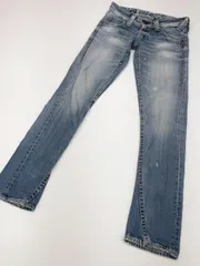 RODEO CROWNS ロデオクラウンズ スキニー デニムパンツ size25/青  ■■レディース