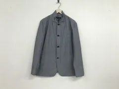 美品本物カフェソーホーCAFESOHOシアサッカー柄ジップジャケット長袖サーフアメカジスケーターストリートミリタリービジネススーツパーティーモードドレスゴルフメンズ茶ブラウン白ホワイトL