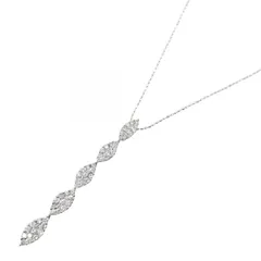 ジュエリー JEWELRY ネックレス ダイヤモンド ネックレス ﾀﾞｲﾔ 4.1g 首回36/40㎝ K18WG（ホワイトゴールド） ダイヤモンド ネックレス レディース Used Aのサムネイル