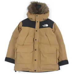極美品□THE NORTH FACE ザ・ノースフェイス ND91935 Mountain Down Coat ゴアテックス ダウンコート ジャケット ブラウン S 正規品 メンズ