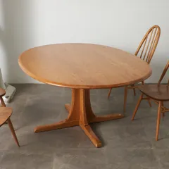レア ERCOL 英国 ヴィンテージ ダイニングテーブル オーバル テーブル