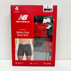 Lサイズ ニューバランス ボクサーパンツ 4枚パック 91-97cm アスレチックメッシュ New Balance メンズ【新品・未開封】
