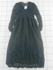 ◇ Θ パッション PASSION EL-2119 レースロングワンピース ブラック系 M レディース E  【1601150002297】