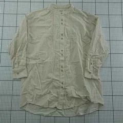 ◇ Θ フリークスストア FREAK'S STORE 203-3017 バンドカラーシャツ ベージュ系 メンズ E  【1601150002266】