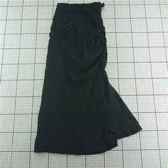 ◇ Θ リエンダ rienda 1101SA31-3301-1 シャーリングロングスカート ブラック系 S レディース E  【1601150004161】