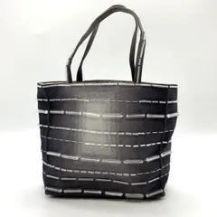 【最終お値下！】PRADA プラダ ミニバッグ トートバッグ ビーズ グレー キャンバス レディース ファッション