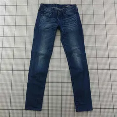 ◇ Θ アズールバイマウジー AZUL BY MOUSSY スキニーデニムパンツ 24 インディゴ系 レディース E  【1601150004857】