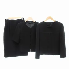 ラブリエゾン LOVE LIAISON 3ピース スーツ ブラックフォーマル ジャケット スカート ひざ丈 リボン 9AR 黒 /JS