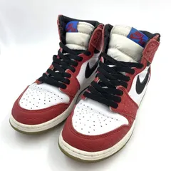 【中古】NIKE GS AIR JORDAN 1 Retro High SPIDER-MAN ORIGIN STORY 24cm 575441-602 ナイキ エアジョーダン スパイダーマン[24]