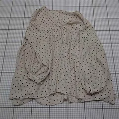 ◇ ⊂ レリューム JOURNAL STANDARD relume ドット柄ブラウス ベージュ系 レディース E  【1601150005168】