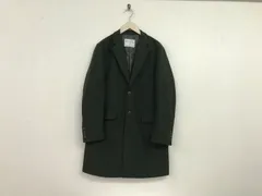 本物エディフィス417 EDIFICEウールチェスターコートジャケット長袖サーフアメカジスケーターストリートミリタリービジネススーツパーティーモードドレスゴルフメンズカーキXL