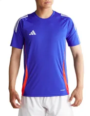 アディダス サッカー 半袖 Tシャツ ティロ 24 トレーニングジャージー メンズ HEJ10 ルシッドブルー/ホワイト/アップソーラーレッド (JE1988) 3XL [ルシッドブルー/ホワイト/アップソーラーレッド(JE1988)] [3XL]