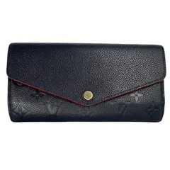 【Louis Vuitton】ルイヴィトン ポルトフォイユ サラ M62125 モノグラム アンプラント マリーヌルージュ　ネイビー系 レディース 【中古】USED-A 【9304】