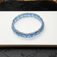 ⭐︎【高級】天然 アクアマリン ブレスレット 7.2mm 17.5g - メルカリ