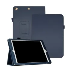 【新着商品】スタンド オートスリープ 角度調節 ケース 用 耐衝撃 インチ 9.7 アイパッド 2017 2018 6 6 5 5 第5世代 エア iPad iPad 2 iPad 保護 第6世代 Air カバー Air2 対応 ネイビー タブレットケース