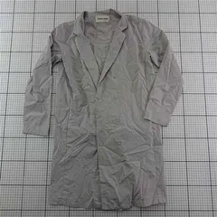 ◇ Θ ボニカスタジオ Bonica Studio ロングジャケット グレー系 綿混 レディース Fサイズ E  【1601150007377】