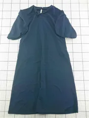 ◇ ⊂ コムコカ comcoca パフスリーブワンピース ネイビー M レディース E  【1601150007193】