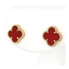 ヴァンクリーフ＆アーペル スウィート アルハンブラ ピアス VCARN6BO00 Au750 (K18PG) レディース Van Cleef & Arpels【中古】 【ジュエリー】