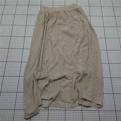 ◇ Θ マジェスティックレゴン MAJESTIC LEGON ベルト付ドット柄ロングスカート アイボリー系 M レディース E  【1601150009326】