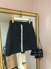 バイカラーミニスカート S