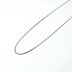 【中古】K18WG ネックレス 約39cm 約1.6g ホワイトゴールド 金