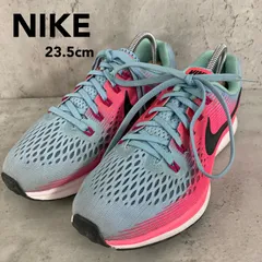 NIKE ナイキ ウィメンズ エア ズーム ペガサス 34 23.5cm スニーカー ランニングシューズ 陸上 マラソン ジョギング スポーツ 運動靴 ブルー ピンク 880561-406 ★ ■■