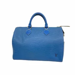 【6ba0064-k】ルイヴィトン ハンドバッグ エピ スピーディ30 M43005 トレドブルー【中古】レディース