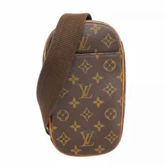 【6ba0104】ルイヴィトン ボディバッグ モノグラム ポシェットガンジュ M51870 ブラウン【中古】メンズ