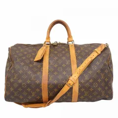 【6ba0167】ルイヴィトン ボストンバッグ モノグラム キーポルバンドリエール50 M41416 ブラウン【中古】メンズ レディース ユニセックス