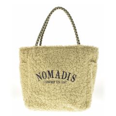 NOMADIS ボア トートバッグ イエロー - メルカリ
