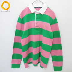 ラルフローレン RalphLauren ラガーシャツ カットソー ポロシャツ ボーダー ポロ刺繍 レディース [x883864]