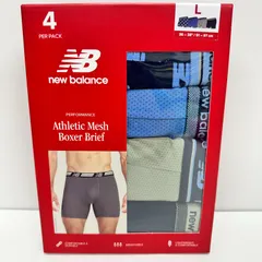 Lサイズ ニューバランス ボクサーパンツ 4枚パック 91-97cm アスレチックメッシュ New Balance メンズ【新品・未開封】