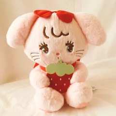 mikko illustrations キャミー　いちごBIGぬいぐるみ　みっこ