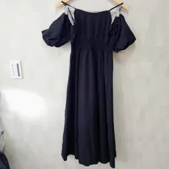 【GRL】グレイル オフショルダーフレアワンピース 黒 レディース Mサイズ