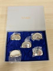 銀座和光 WAKO 銀仕上げ豆型箸置き 5個セット 未使用品 - メルカリ
