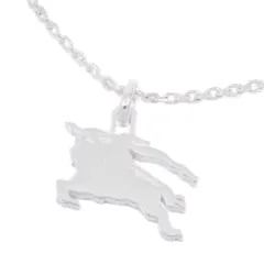 BURBERRY バーバリー ブラックレーベル ホースロゴ ネックレス シルバー925【いおき質店】