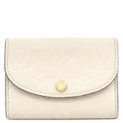 ルイヴィトン LOUIS VUITTON コインケース ポルトモネ ロザリ モノグラムアンプラント クレーム ゴールド金具 小銭入れ カードケース  M81455 RFID 【箱】【中古】