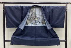 新品未使用　袷羽織　大島紬　正絹　R361