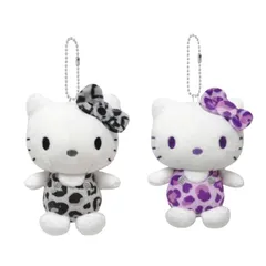 【選べる】O ケイカンパニー ハローキティ（ヒョウ柄シリーズ）ボールチェーンマスコット【パープル・モノクロ】サンリオキャラクターズ サンリオ ぬいぐるみ ぬい活 男の子 女の子 3歳 プレゼント 誕生日 お祝い 贈り物 ブラックフライデー クリスマス