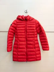 レディース PUMA ダウン 軽量 アウター レッド 90サイズ