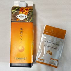 新品未開封】豊潤サジー 1000ml2本セット＆らくさん菌とにゅうさん菌