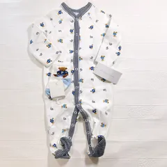 【60/70cm 】ベビー　ベア　長袖ロンパース