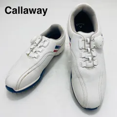 キャロウェイ アーバンスタイル Callaway ゴルフシューズ 24.0cm ホワイト ネイビー レッド トリコロール ダイヤル式 LS 15 JM スパイク 軽量 希少 人気モデル 定番 レディース スポーツ メンテナンス済み 完売品 hws02536